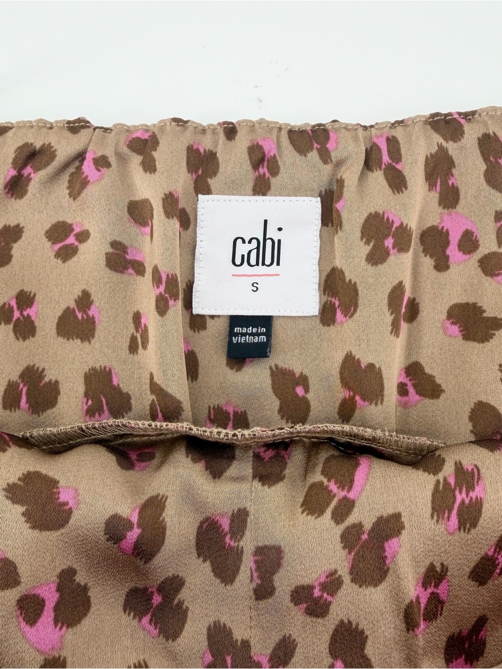 CAbi Casino Leopard Print Matte Satin Slip Dress Small - Picture 4 of 7